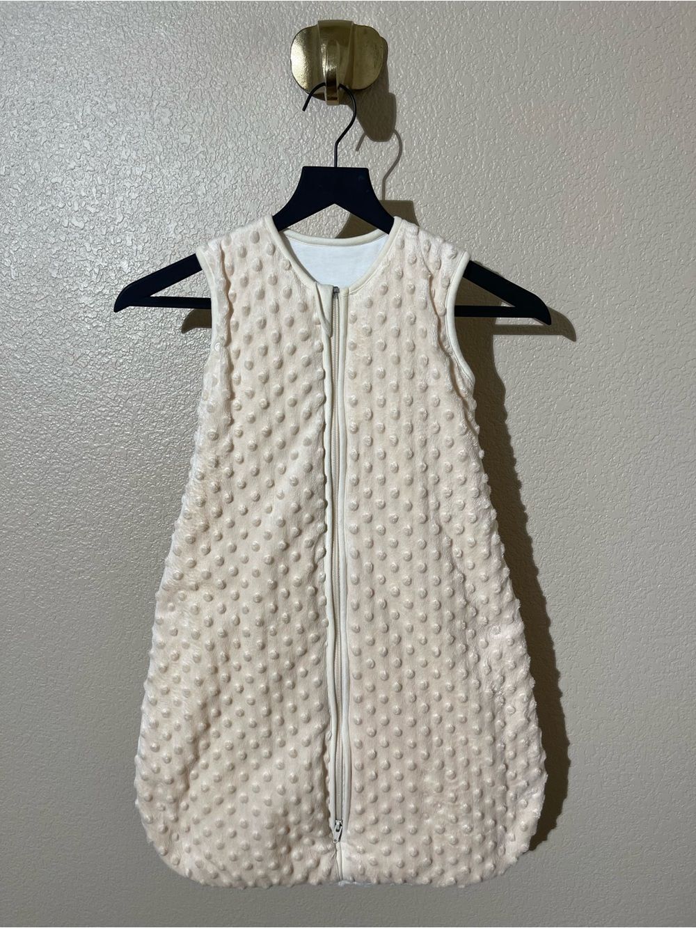 Cream Baby Sleep Sack Wearable Blanket with Zip